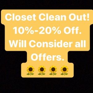 Closet Clean Out! Make me an offer 🌻🌻🌻🌻🌻🌻
